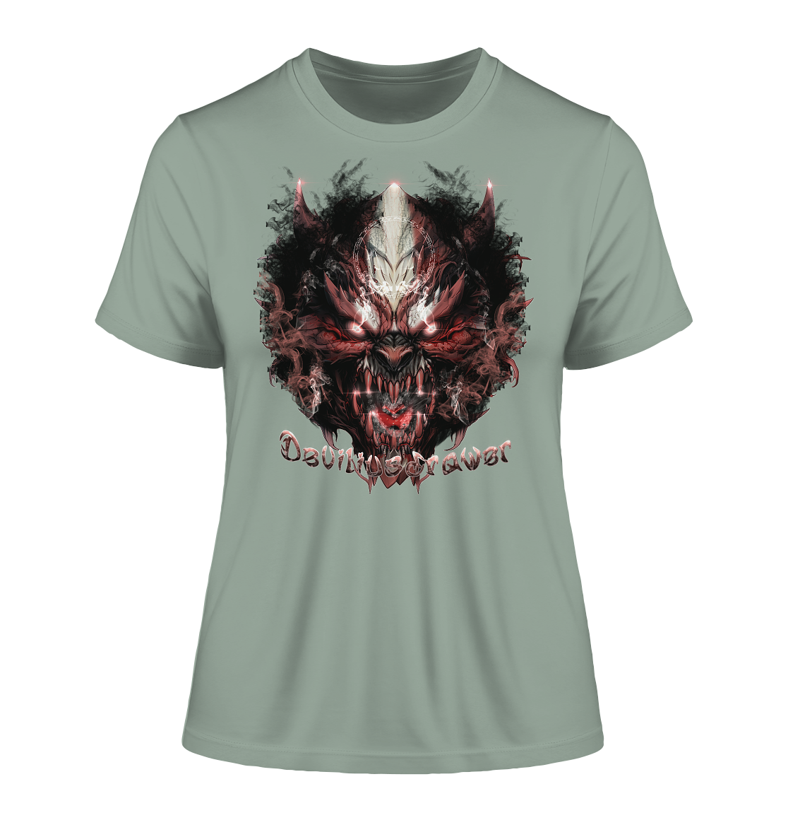 Deviliusdrawer Bloody Demon Vampire - Fitted Ladies Organic Shirt