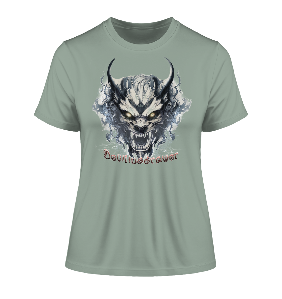 Deviliusdrawer Water Demon - Fitted Ladies Organic Shirt