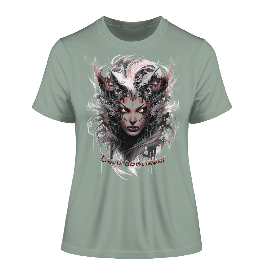 Deviliusdrawer Demonic Elf - Fitted Ladies Organic Shirt