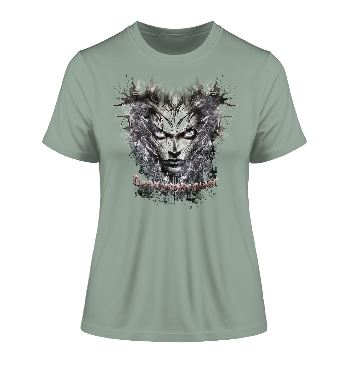 Deviliusdrawer Nature Druid - Fitted Ladies Organic Shirt