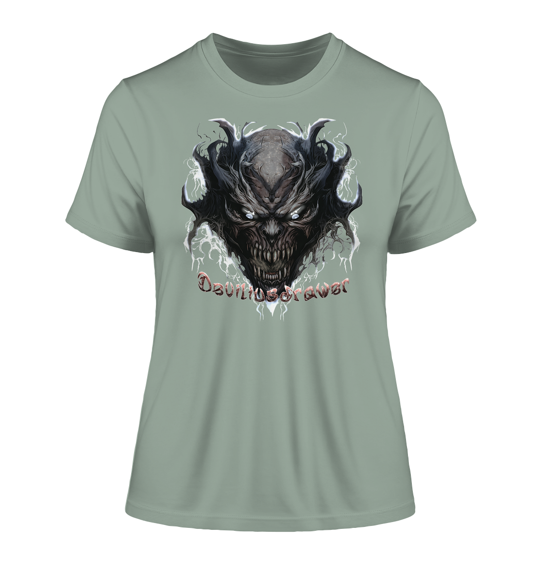 Deviliusdrawer Ice Demon - Fitted Ladies Organic Shirt