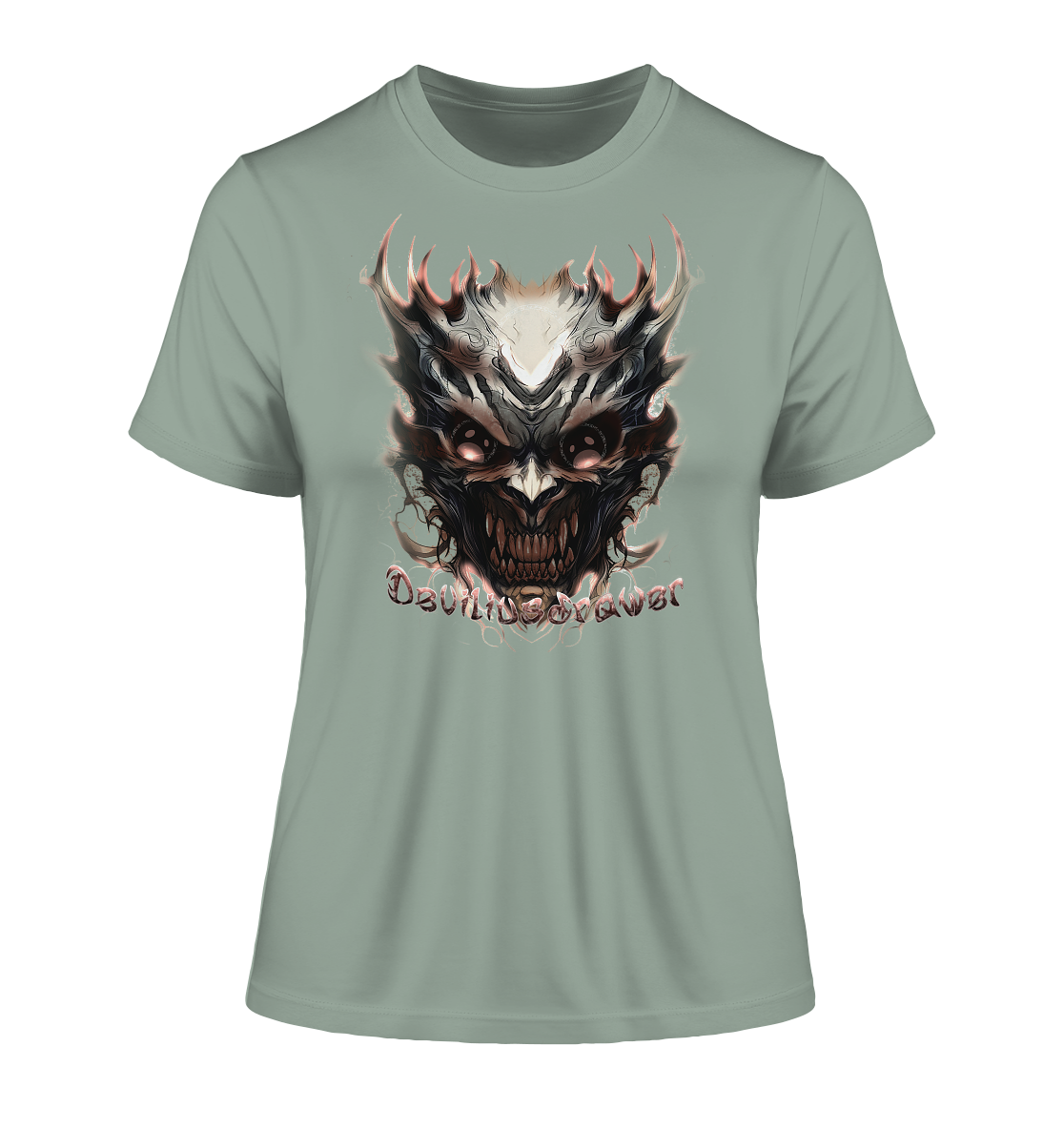 Deviliusdrawer Blood Demon - Fitted Ladies Organic Shirt