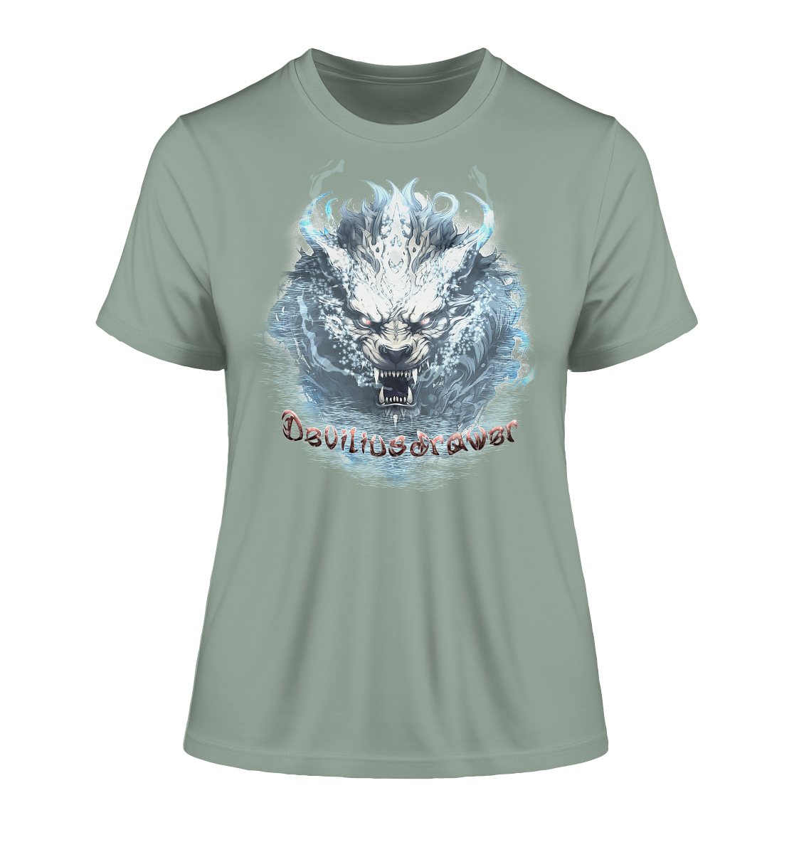 Deviliusdrawer Water Tiger - Fitted Ladies Organic Shirt