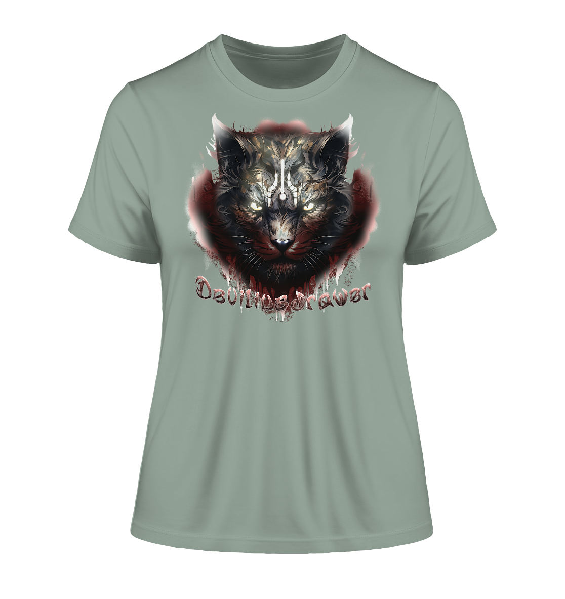 Deviliusdrawer Angry Badass - Fitted Ladies Organic Shirt
