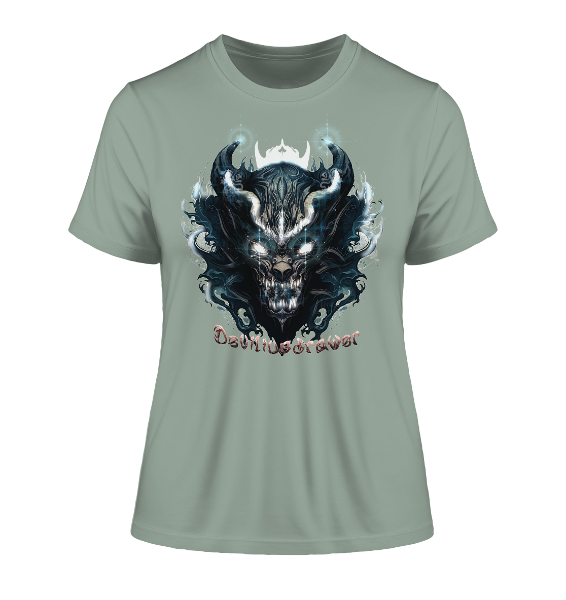 Deviliusdrawer Demonic Star - Fitted Ladies Organic Shirt