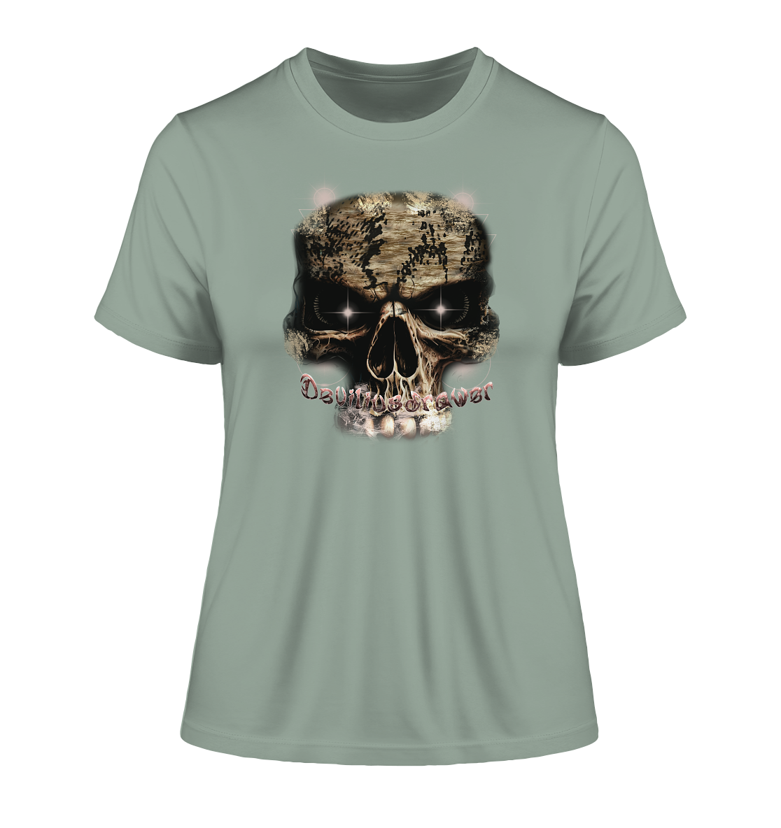 Deviliusdrawer Skeleton Eye - Fitted Ladies Organic Shirt