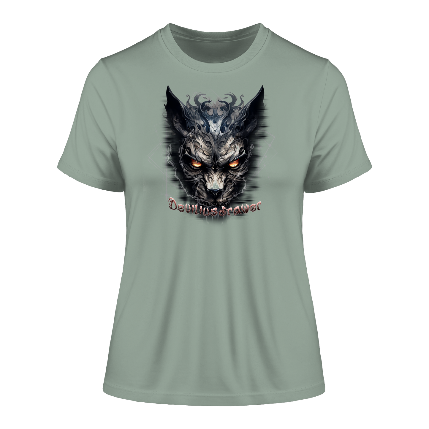 Deviliusdrawer Dark Wearwolf - Fitted Ladies Organic Shirt