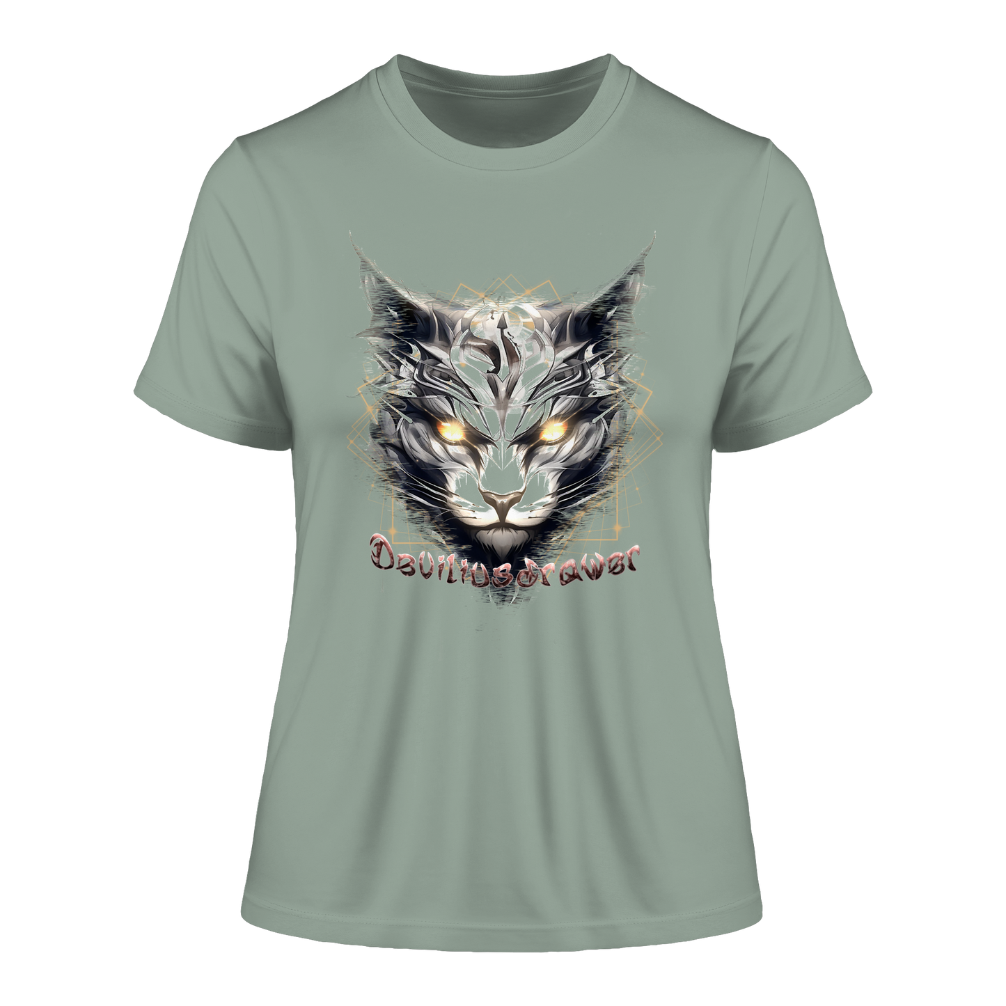 Deviliusdrawer Magician Cat - Fitted Ladies Organic Shirt