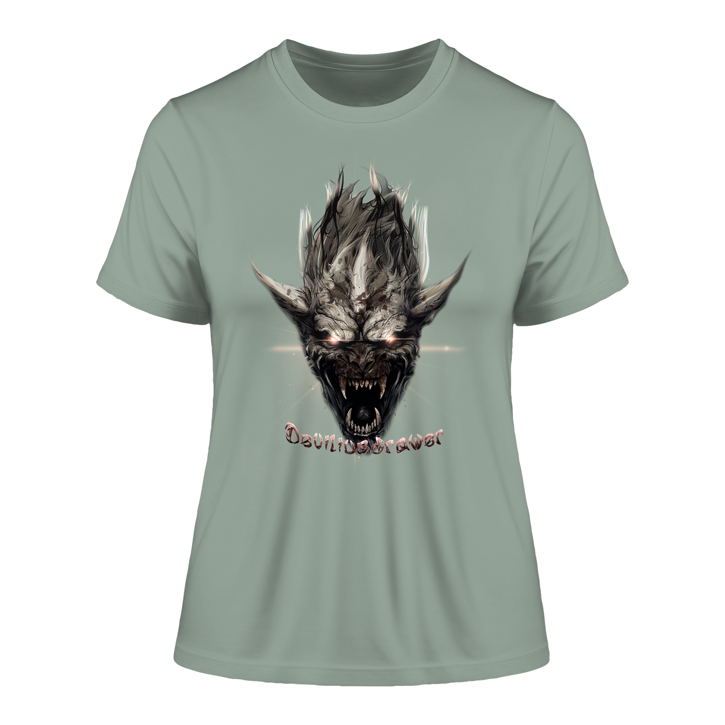 Deviliusdrawer Beast Wearwolf - Fitted Ladies Organic Shirt