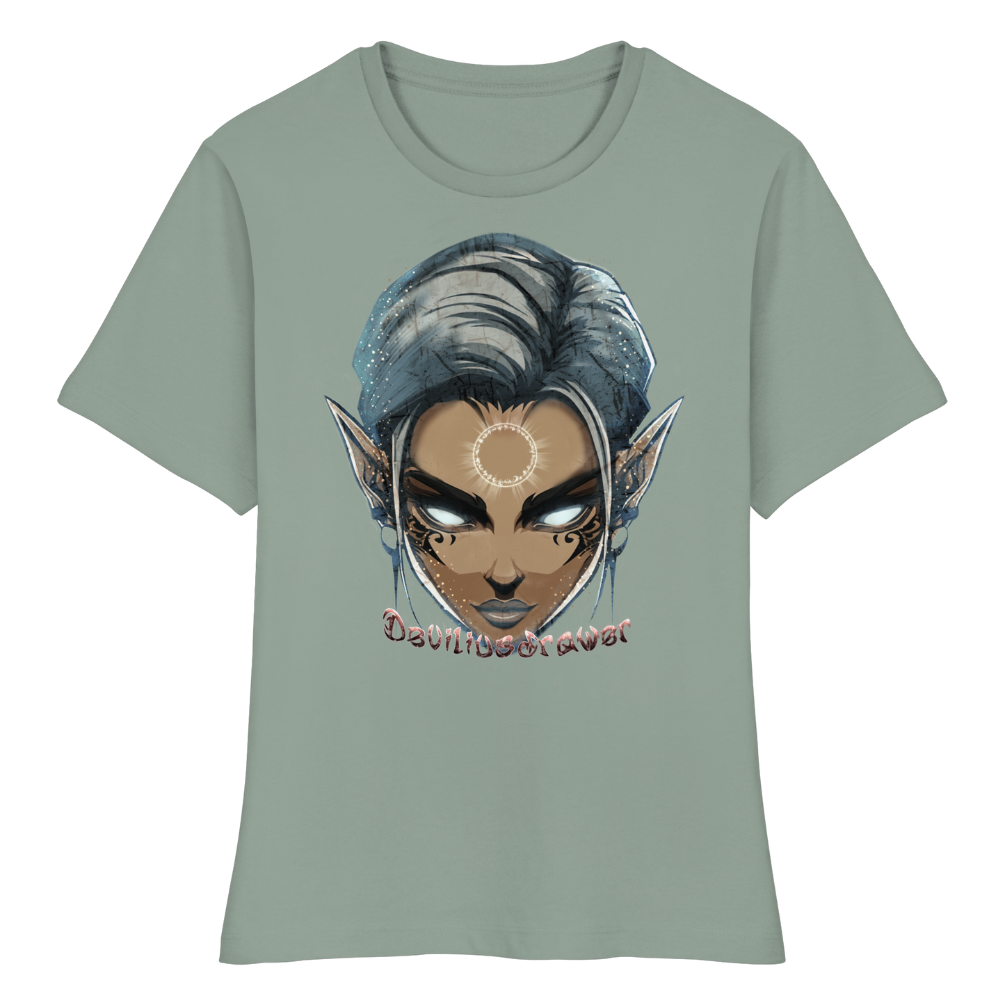 Deviliusdrawer Magician Elf - Fitted Ladies Organic Shirt