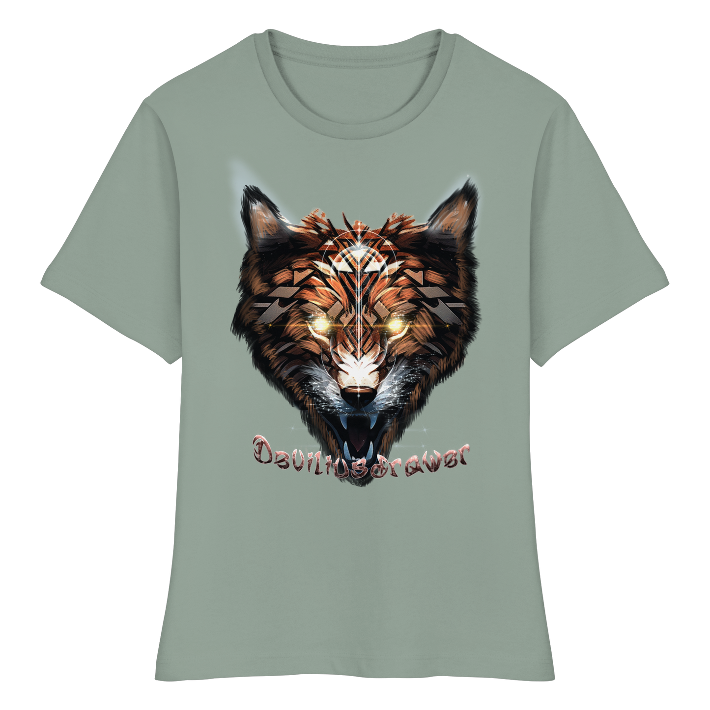 Deviliusdrawer Foxwolf - Fitted Ladies Organic Shirt