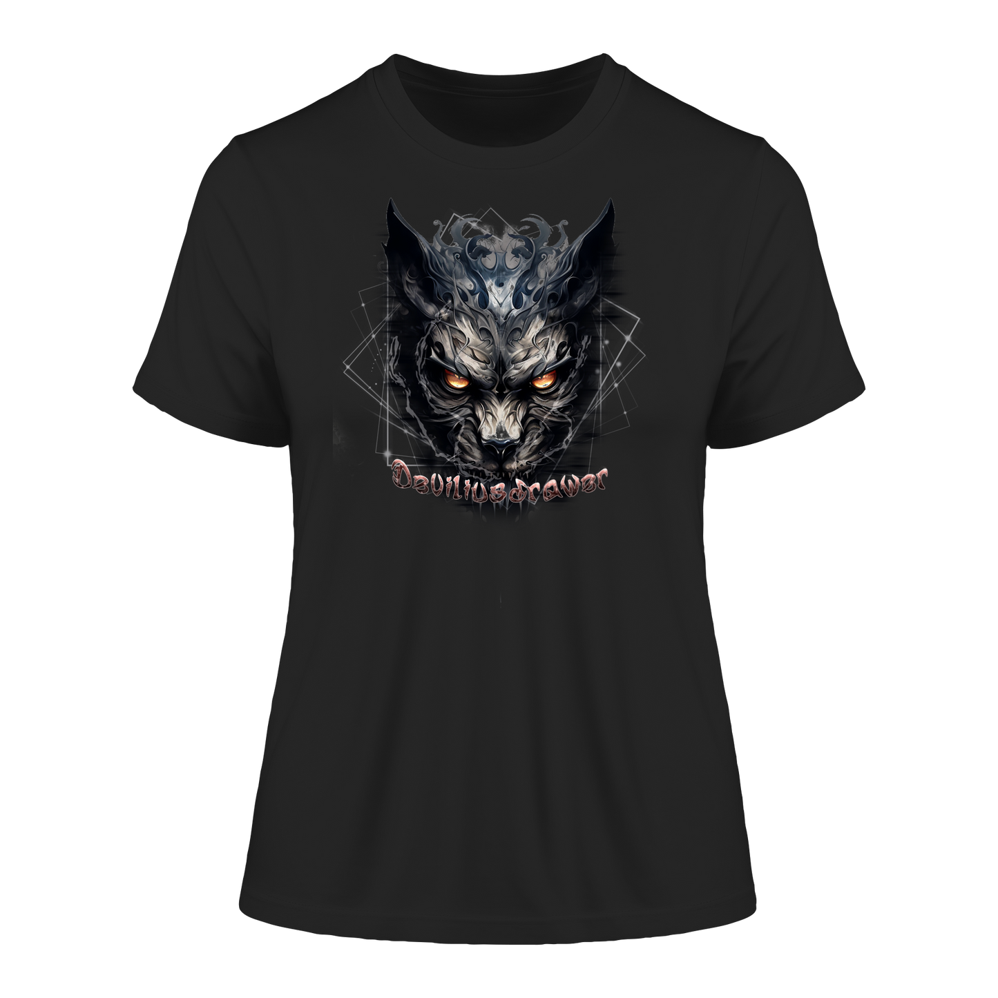 Deviliusdrawer Dark Wearwolf - Fitted Ladies Organic Shirt