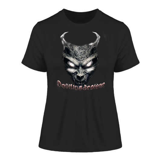 Deviliusdrawer Demonic Evil Zombie - Fitted Ladies Organic Shirt