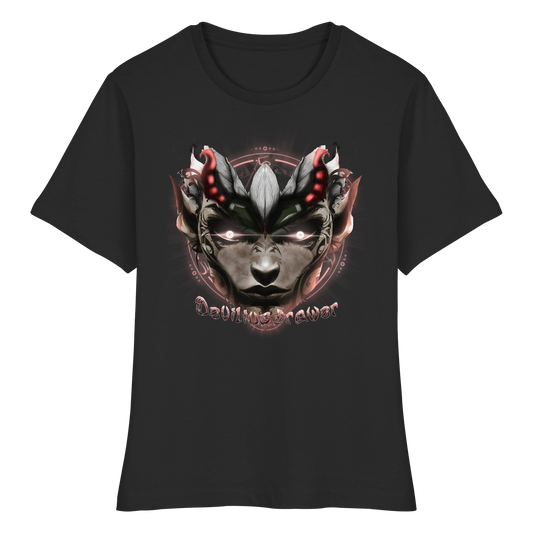 Deviliusdrawer Devils Elf - Fitted Ladies Organic Shirt