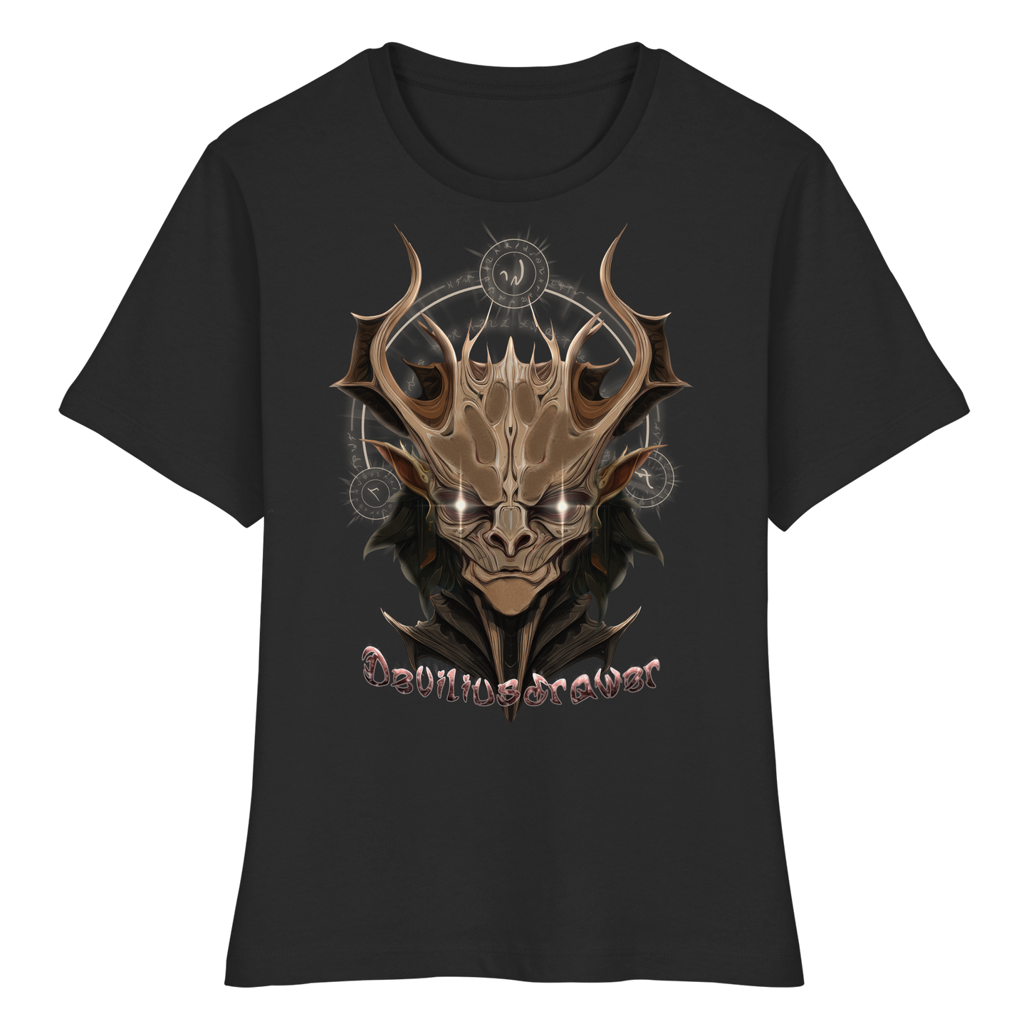 Deviliusdrawer Dark Magician Elf - Fitted Ladies Organic Shirt