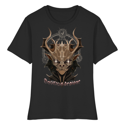 Deviliusdrawer Dark Magician Elf - Fitted Ladies Organic Shirt
