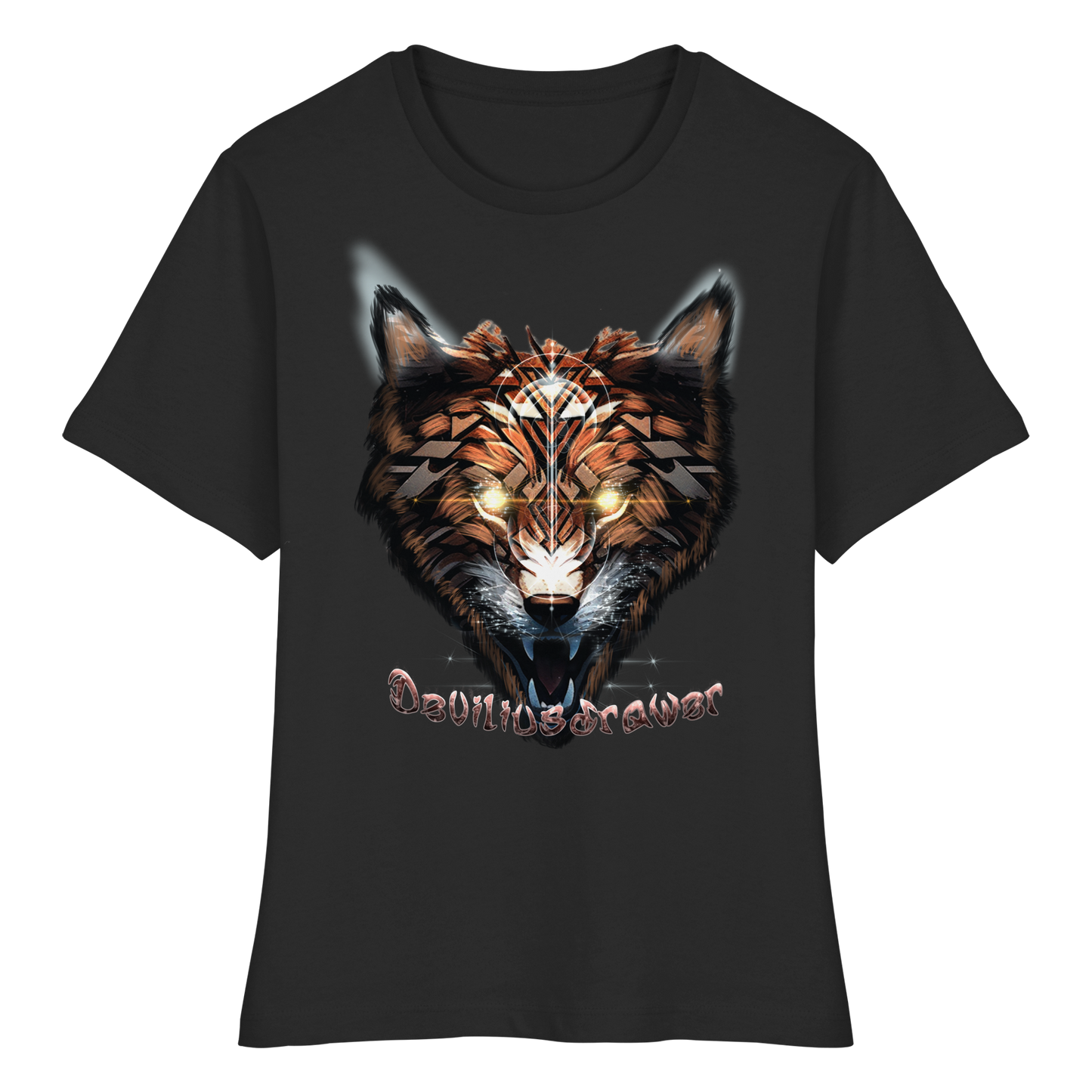 Deviliusdrawer Foxwolf - Fitted Ladies Organic Shirt