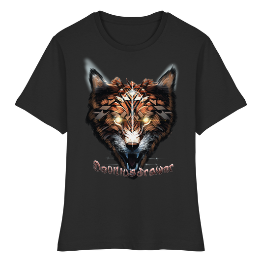 Deviliusdrawer Foxwolf - Fitted Ladies Organic Shirt