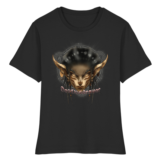 Deviliusdrawer Gold Magician Elf - Fitted Ladies Organic Shirt