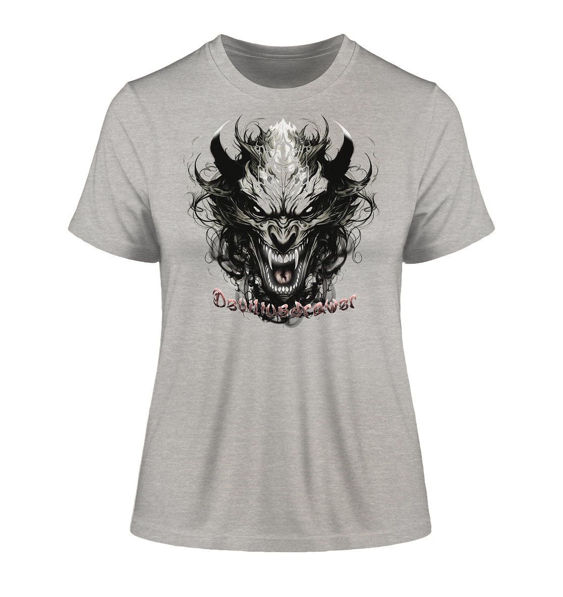 Deviliusdrawer Devil Vampire - Fitted Ladies Organic Shirt