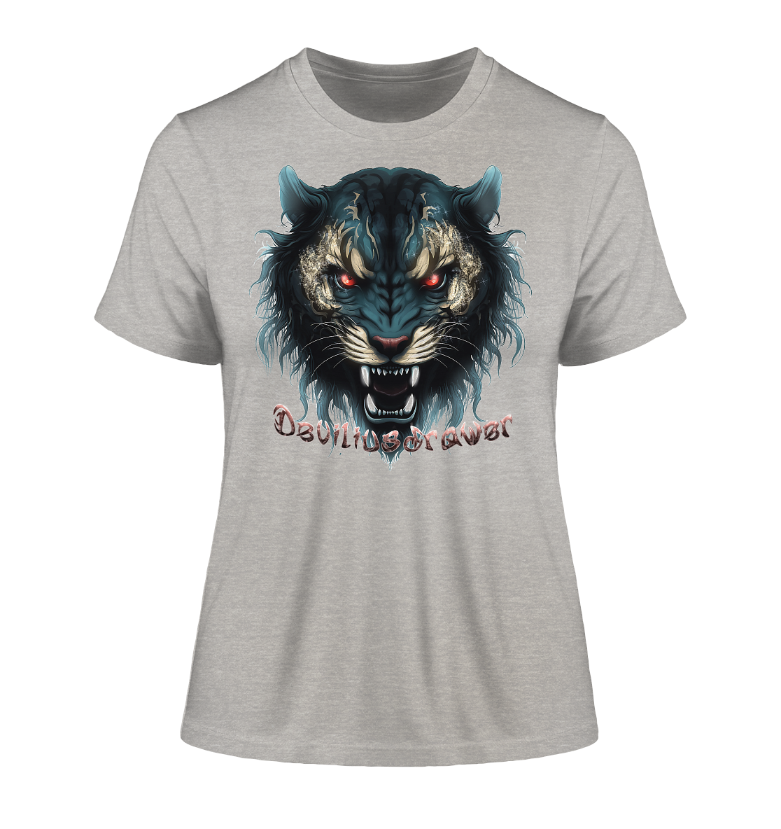 Deviliusdrawer Tigercat - Fitted Ladies Organic Shirt