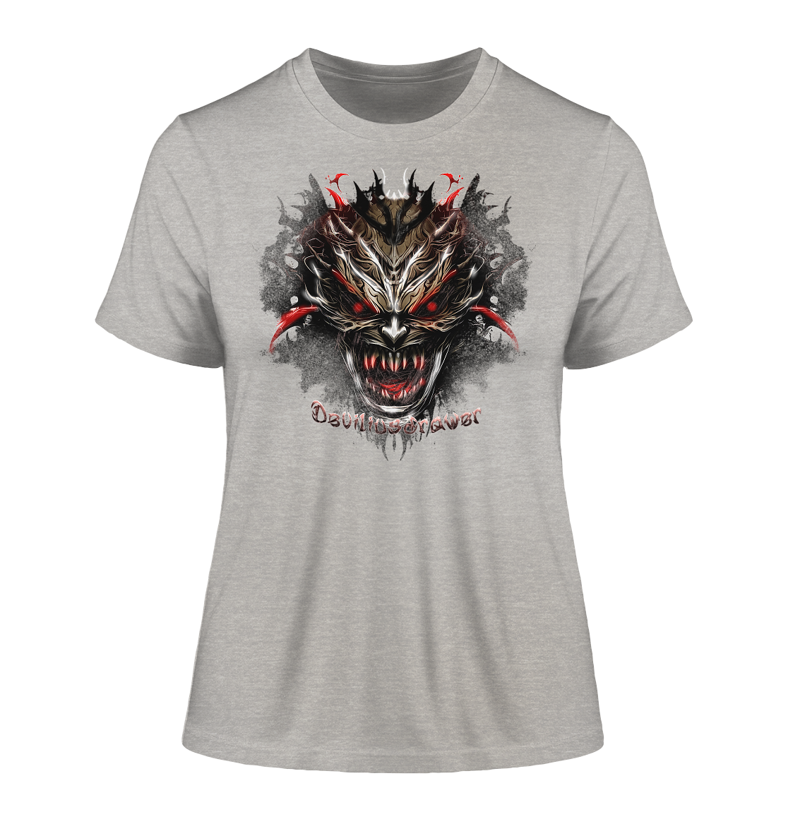 Deviliusdrawer Dark Redeyed Devil - Fitted Ladies Organic Shirt