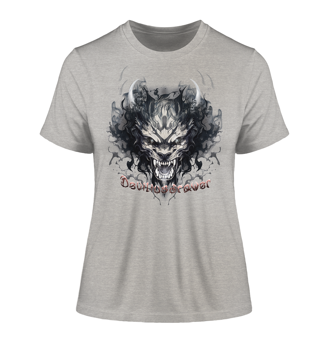 Deviliusdrawer Smoke Beast - Fitted Ladies Organic Shirt