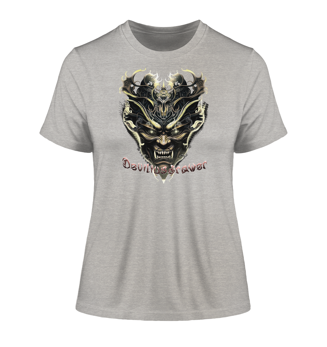 Deviliusdrawer Golden Demon Vampire - Fitted Ladies Organic Shirt