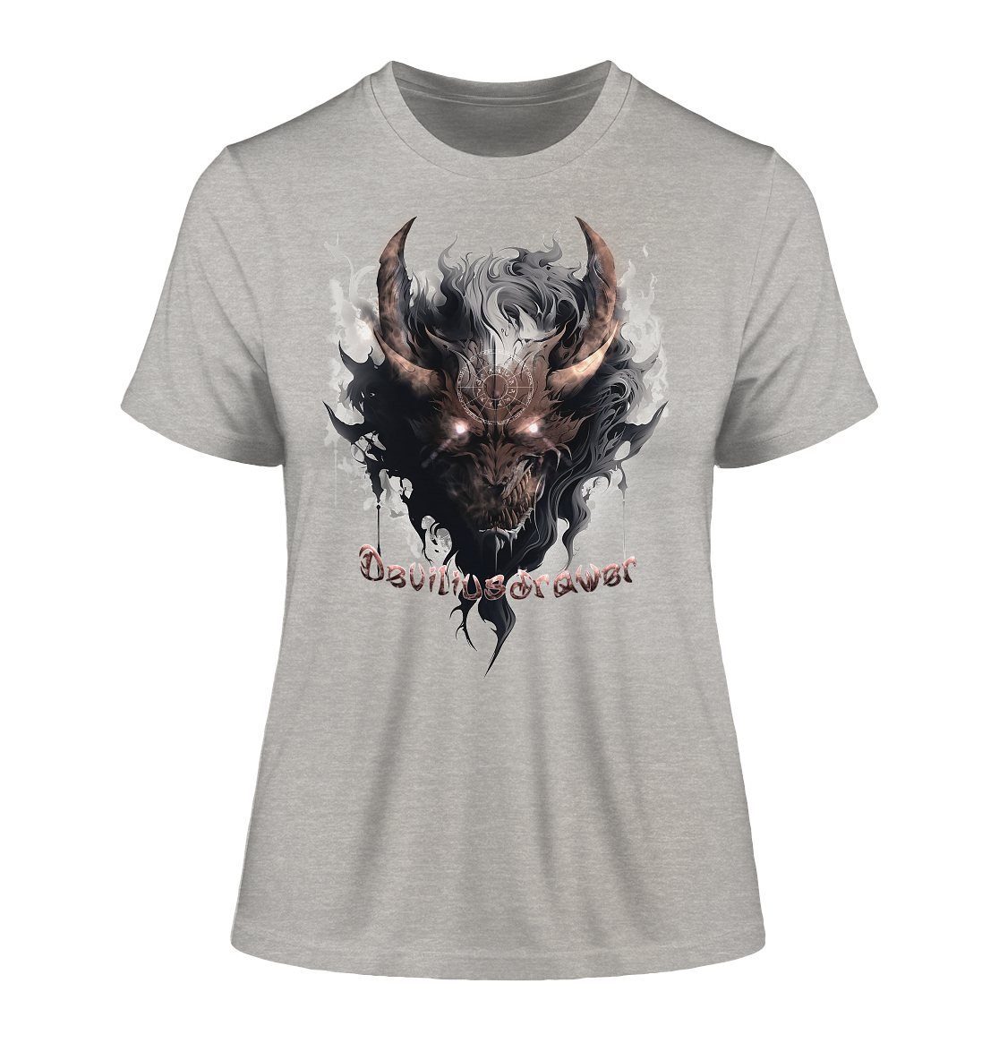 Deviliusdrawer Magic Redeyed Demon - Fitted Ladies Organic Shirt