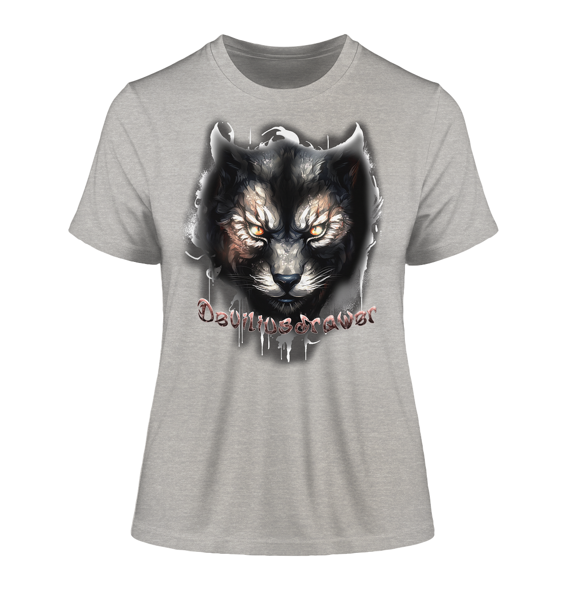 Deviliusdrawer Vampire Cat - Fitted Ladies Organic Shirt