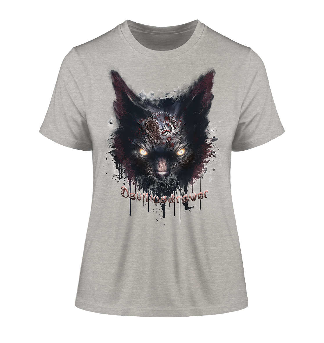 Deviliusdrawer Zombie Cat - Fitted Ladies Organic Shirt
