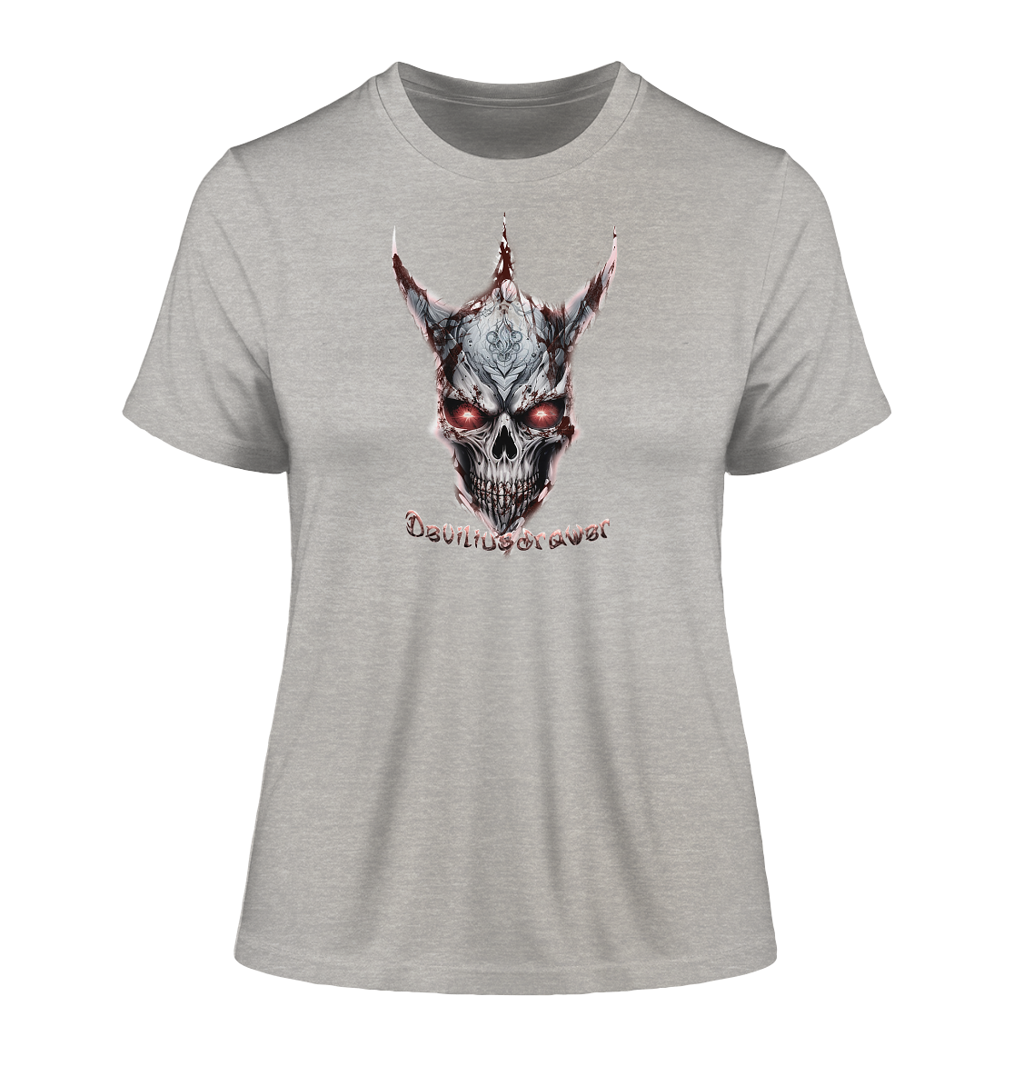 Deviliusdrawer Bloody Skeleton - Fitted Ladies Organic Shirt