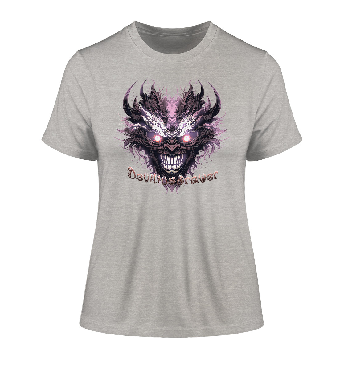 Deviliusdrawer Crazy Mask - Fitted Ladies Organic Shirt