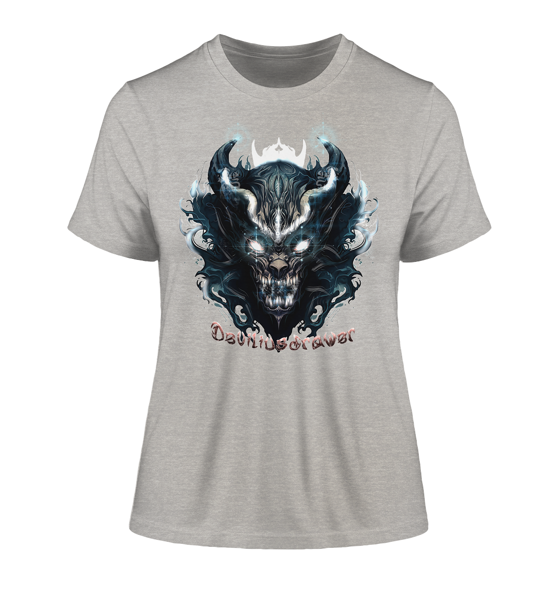 Deviliusdrawer Demonic Star - Fitted Ladies Organic Shirt