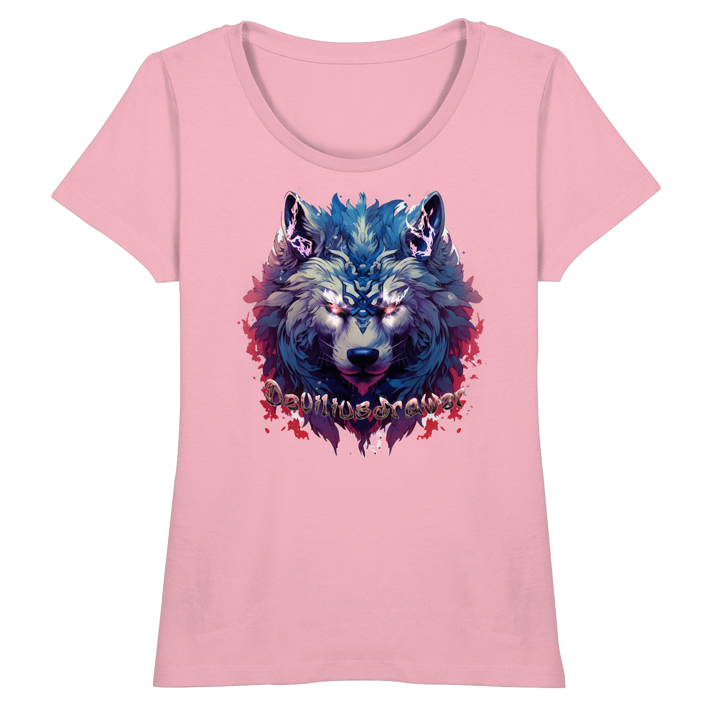 Deviliusdrawer Magic Wolf - Fitted Ladies Organic Shirt