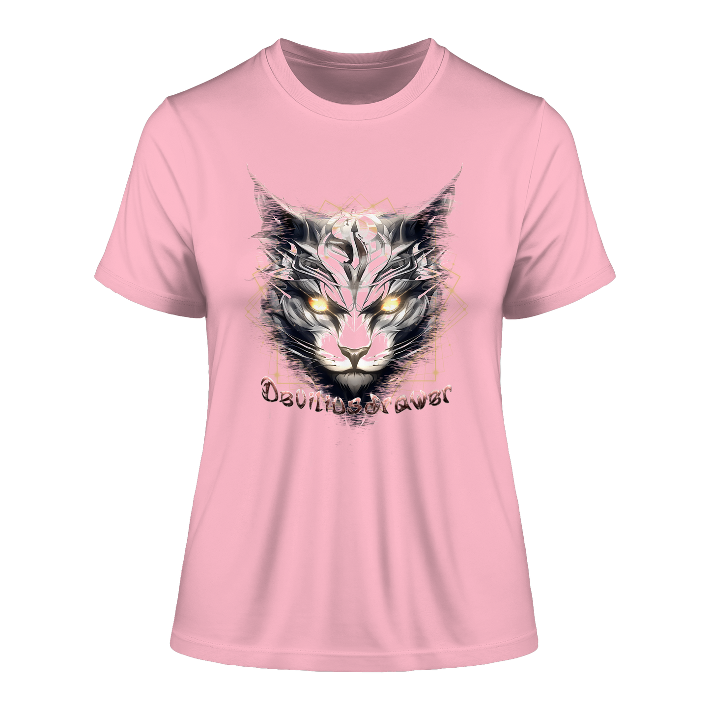 Deviliusdrawer Magician Cat - Fitted Ladies Organic Shirt