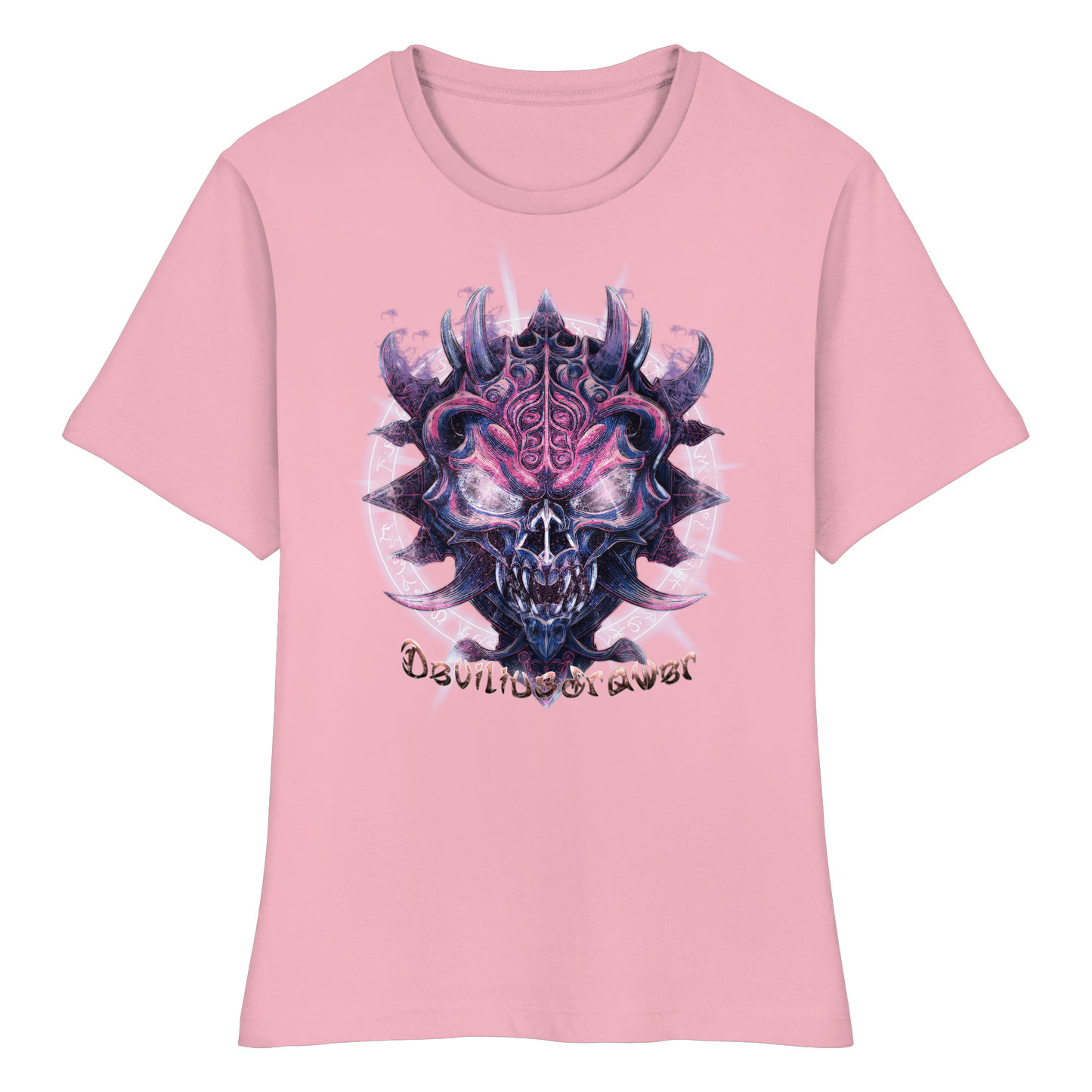 Deviliusdrawer Fire Demon - Fitted Ladies Organic Shirt