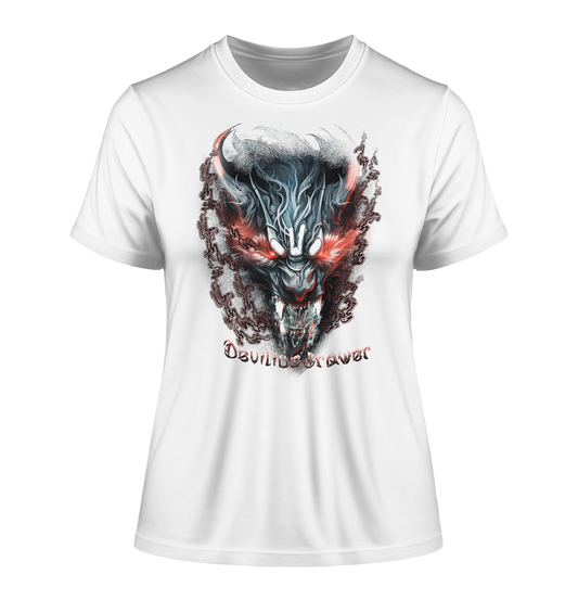 Deviliusdrawer Beast Wolf - Fitted Ladies Organic Shirt