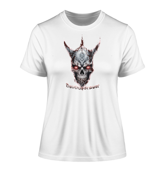 Deviliusdrawer Bloody Skeleton - Fitted Ladies Organic Shirt
