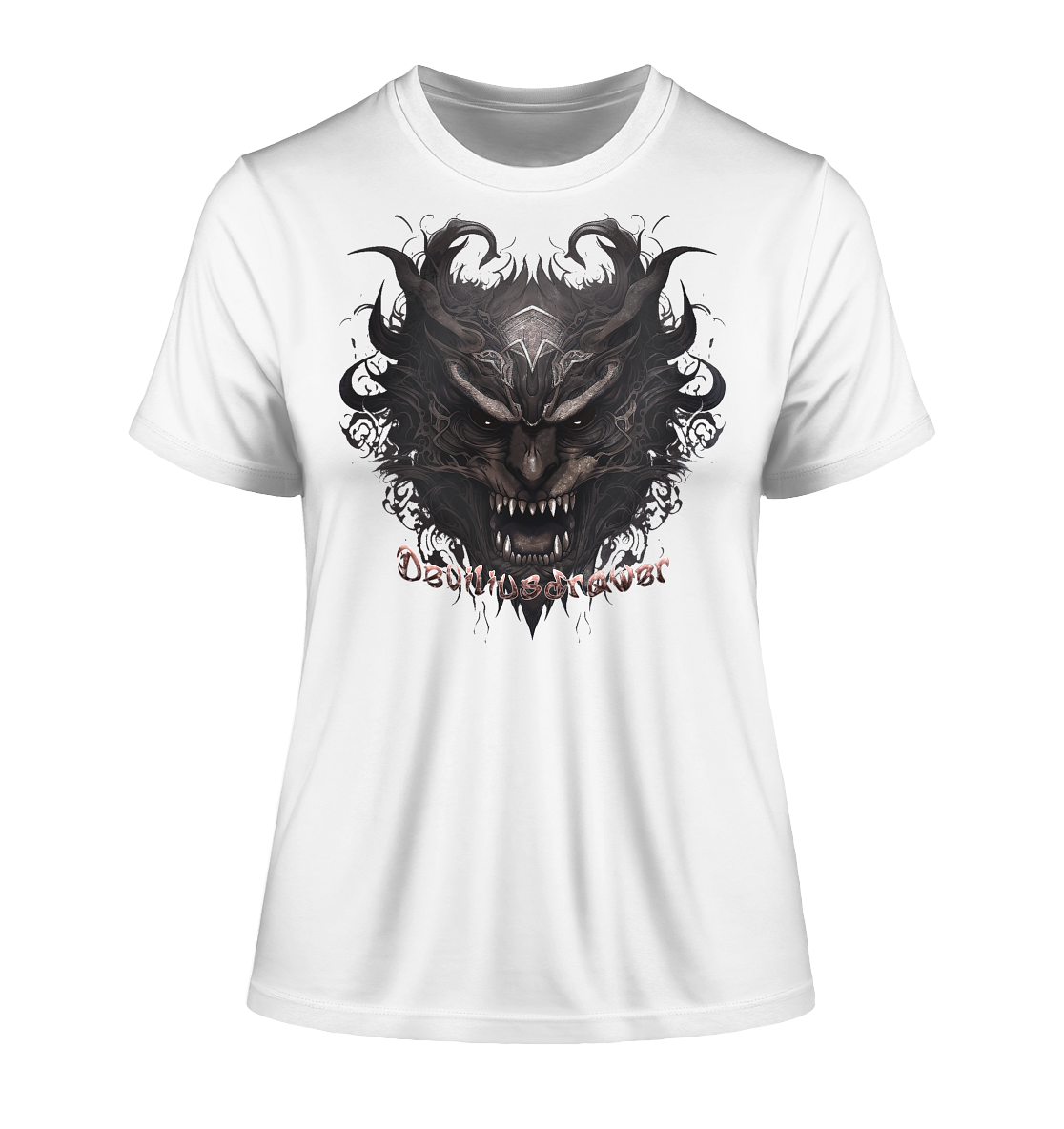 Deviliusdrawer Devils Demon - Fitted Ladies Organic Shirt