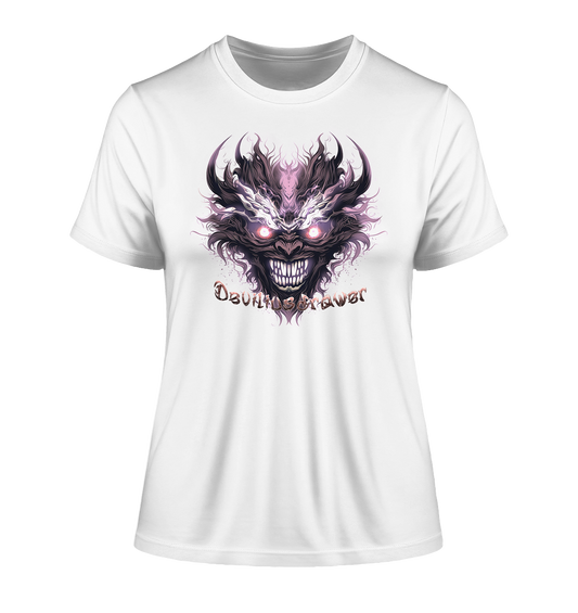 Deviliusdrawer Crazy Mask - Fitted Ladies Organic Shirt