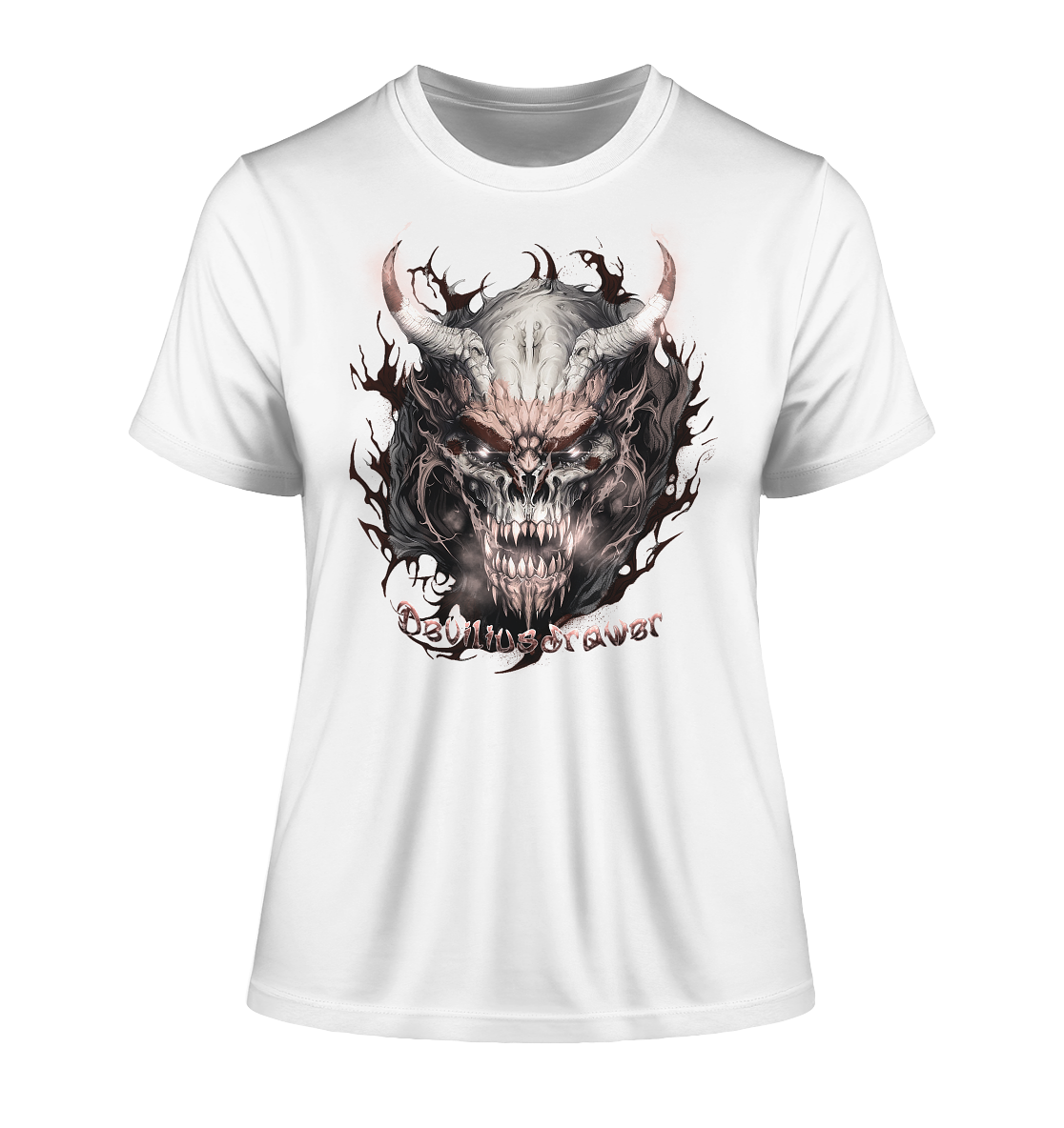 Deviliusdrawer Beast Demon - Fitted Ladies Organic Shirt