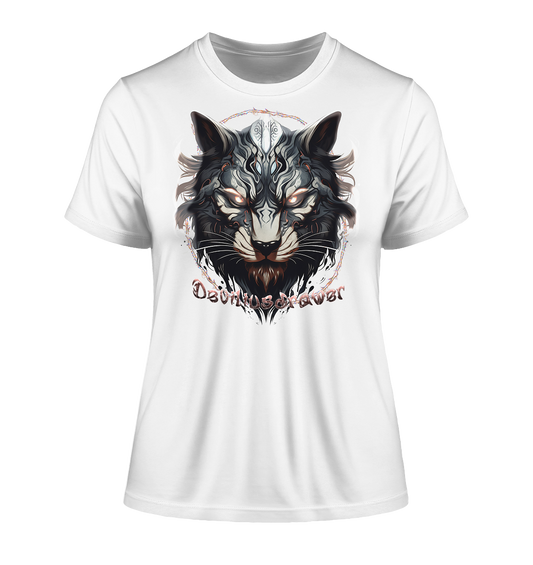 Deviliusdrawer Wolfcat - Fitted Ladies Organic Shirt