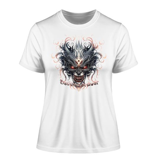 Deviliusdrawer Demon Mask - Fitted Ladies Organic Shirt