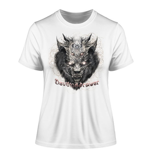 Deviliusdrawer Magical Beast Cat - Fitted Ladies Organic Shirt