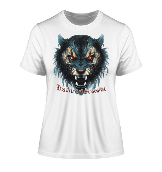 Deviliusdrawer Tigercat - Fitted Ladies Organic Shirt