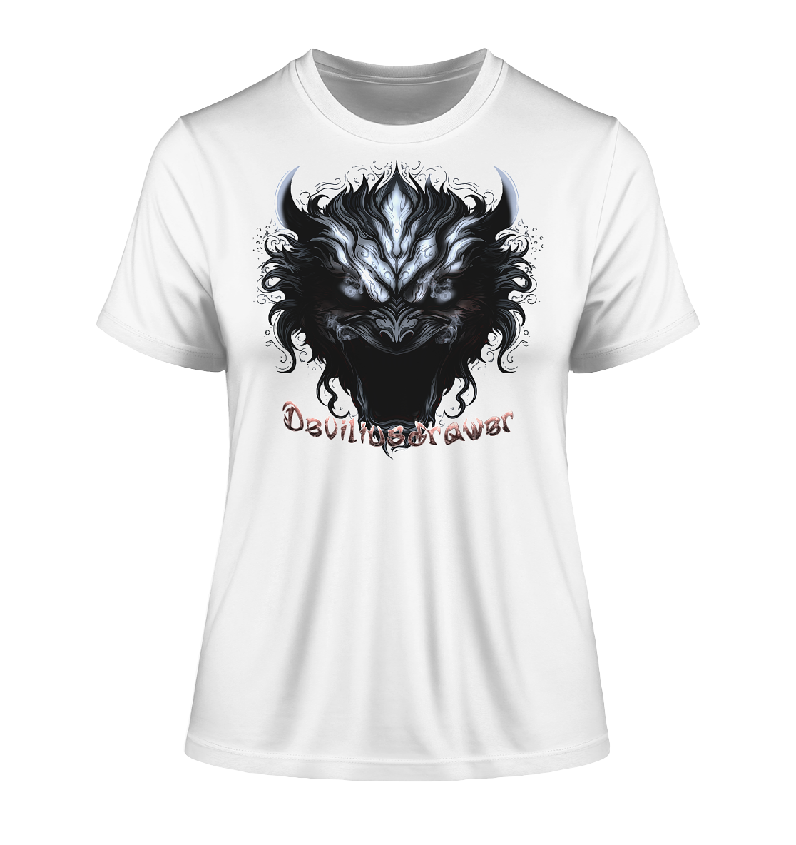 Deviliusdrawer Zombie Demon - Fitted Ladies Organic Shirt