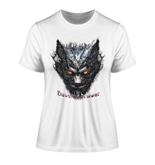 Deviliusdrawer Iron Cat - Fitted Ladies Organic Shirt
