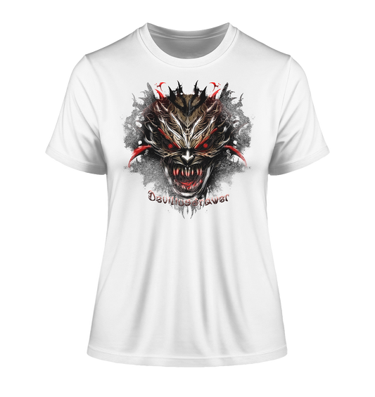 Deviliusdrawer Dark Redeyed Devil - Fitted Ladies Organic Shirt