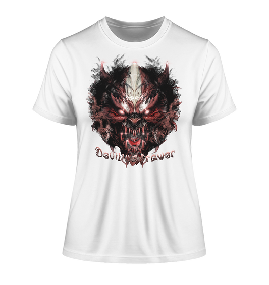 Deviliusdrawer Bloody Demon Vampire - Fitted Ladies Organic Shirt